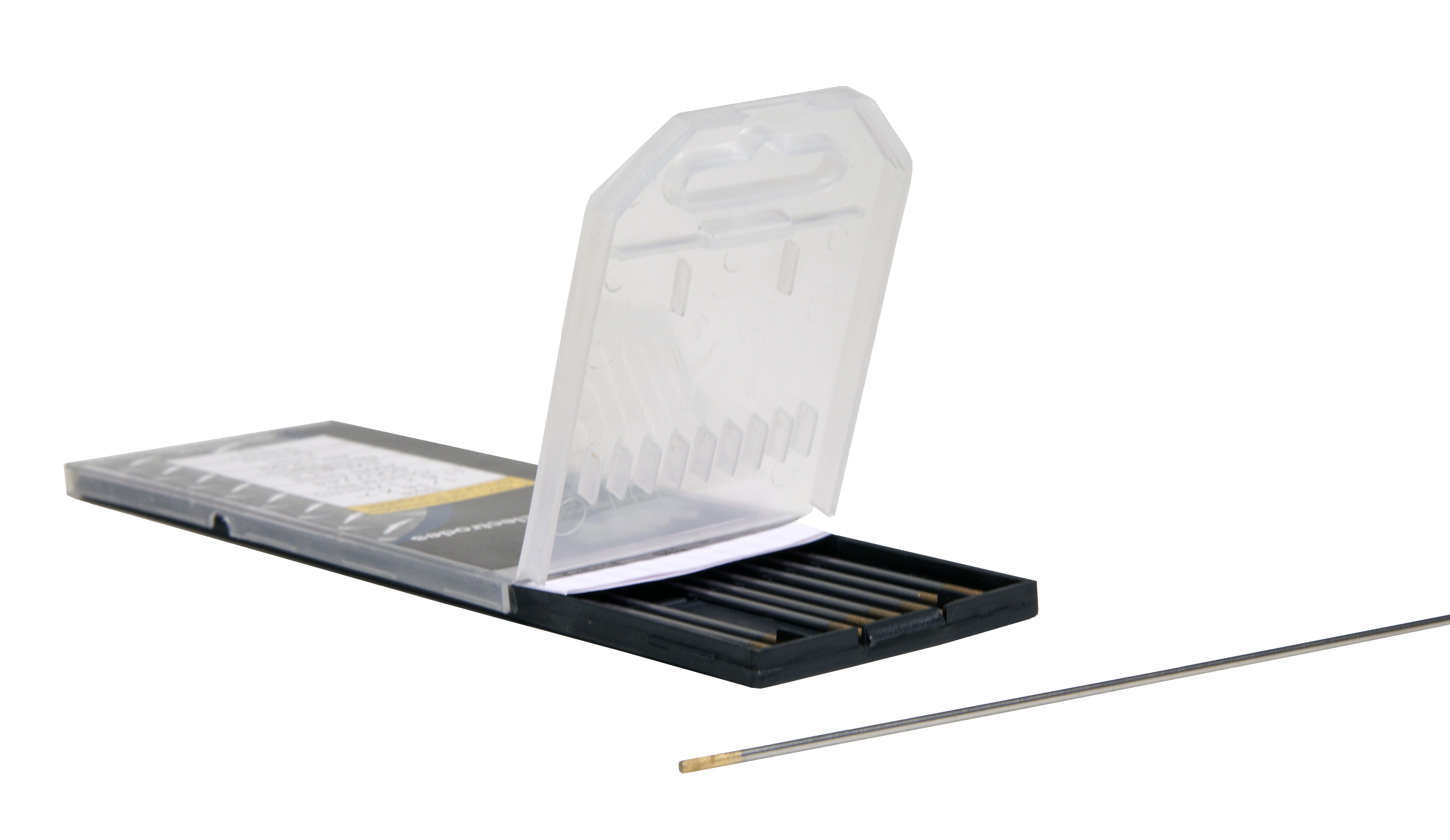 Gold Tip Lanthanated Tungsten Electrodes, 1/16 (0.0625) Diameter, 10 Pack